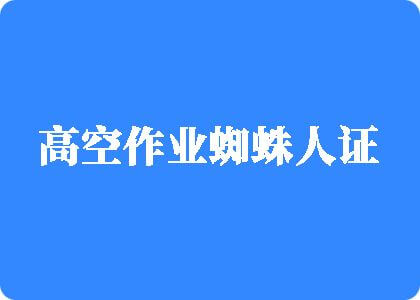 wWw操逼高空作业蜘蛛人证